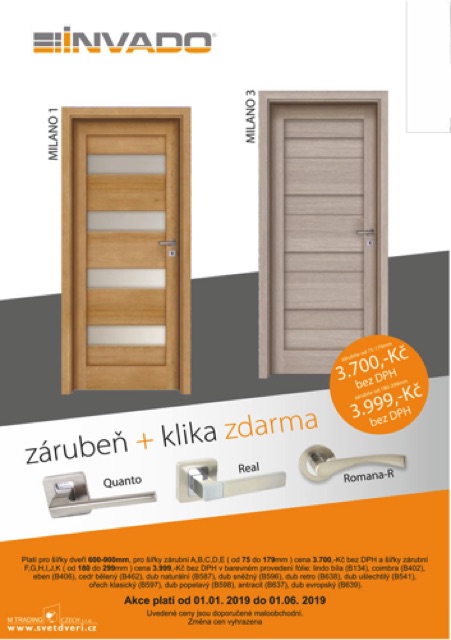 Akce komplety dveře 2019 – Invado Akce komplety dveře 2019 – Invado